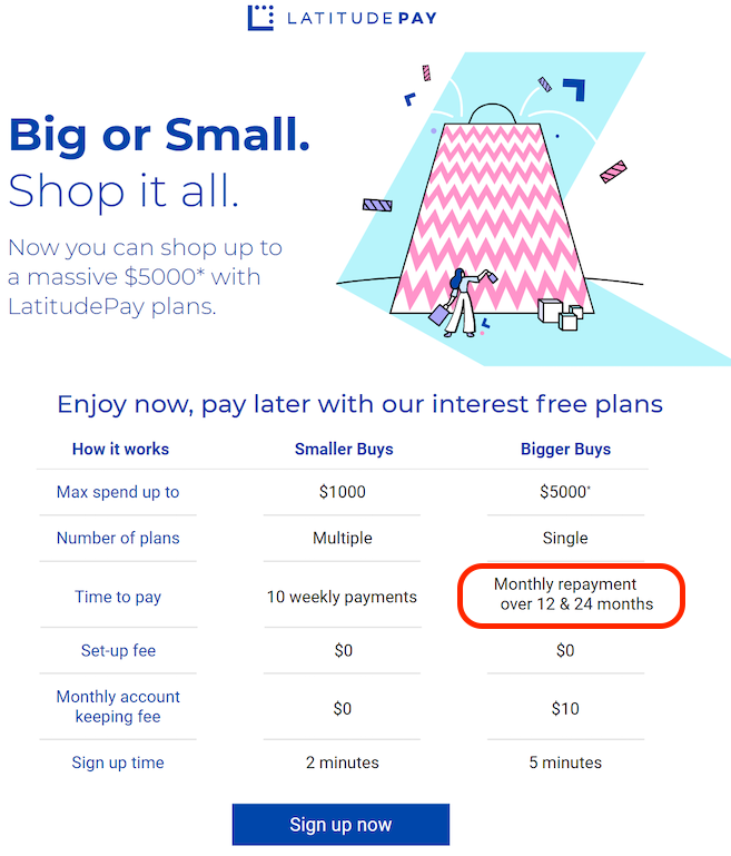 LatitudePay Big or Small