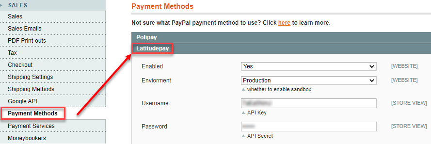 LatitudePay Payment Methods
