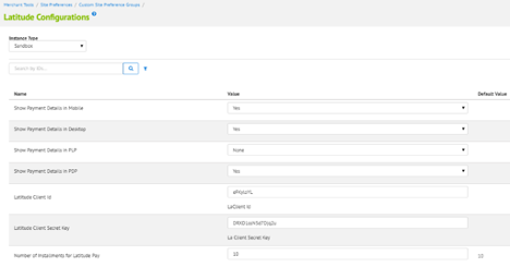 Latitude custom preferences image