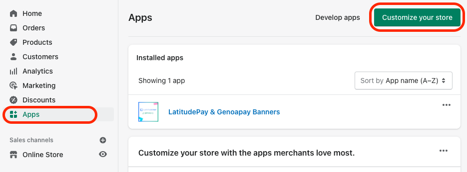 Shopify Explore App